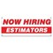 Signmission Now Hiring Estimators Banner Apply Inside Accepting Application Single Sided B-30236 - alternate 1